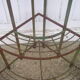 Old metal plants door 1/4 round
