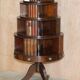 Restored hardwood revolving library circa 1810 Regency