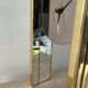 Hollywood Regency clock by Nufa Holland in brass 70s-80s
