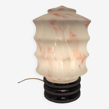 Lampe de table en verre de Murano, Italie, années 1970