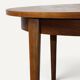Round extendable dining table in teak – 1960s