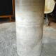 Round travertine table
