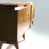 Modernist enfilade cherrywood around 1950