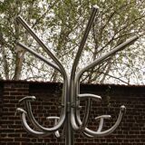 Vintage parrot, 1970s, in chrome metal.