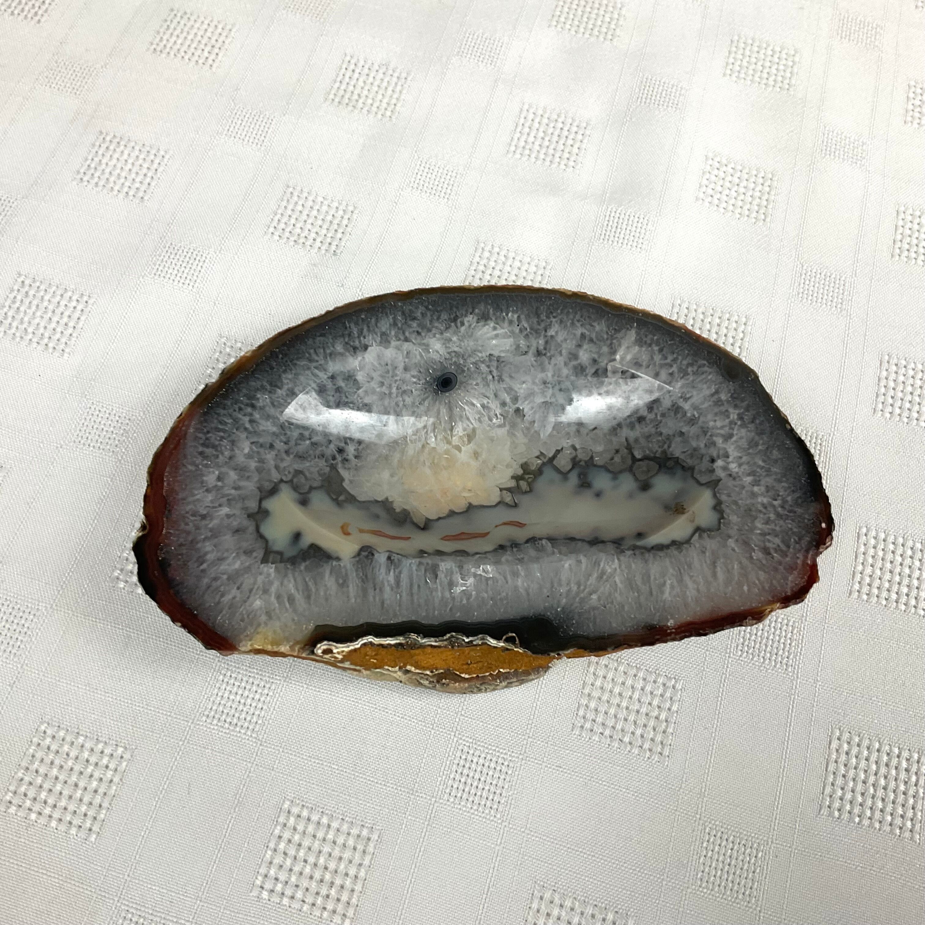 Agate natural stone ashtray