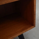 Teak bookcase, Danish design, 1970s, manufactured by Domino Møbler