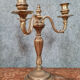 Pair of napoleon III 1900 era candle holders in bronze