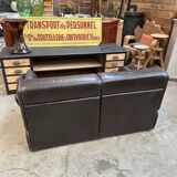 80s leather living room set