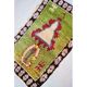 Tapis berbère vert olive 120 x 65 cm