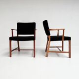 Set of 2 Danish mahogany chairs by Erik Bjorn Olsen, 1970s