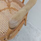 Michael Thonet armchair in curved wood and canework 1930