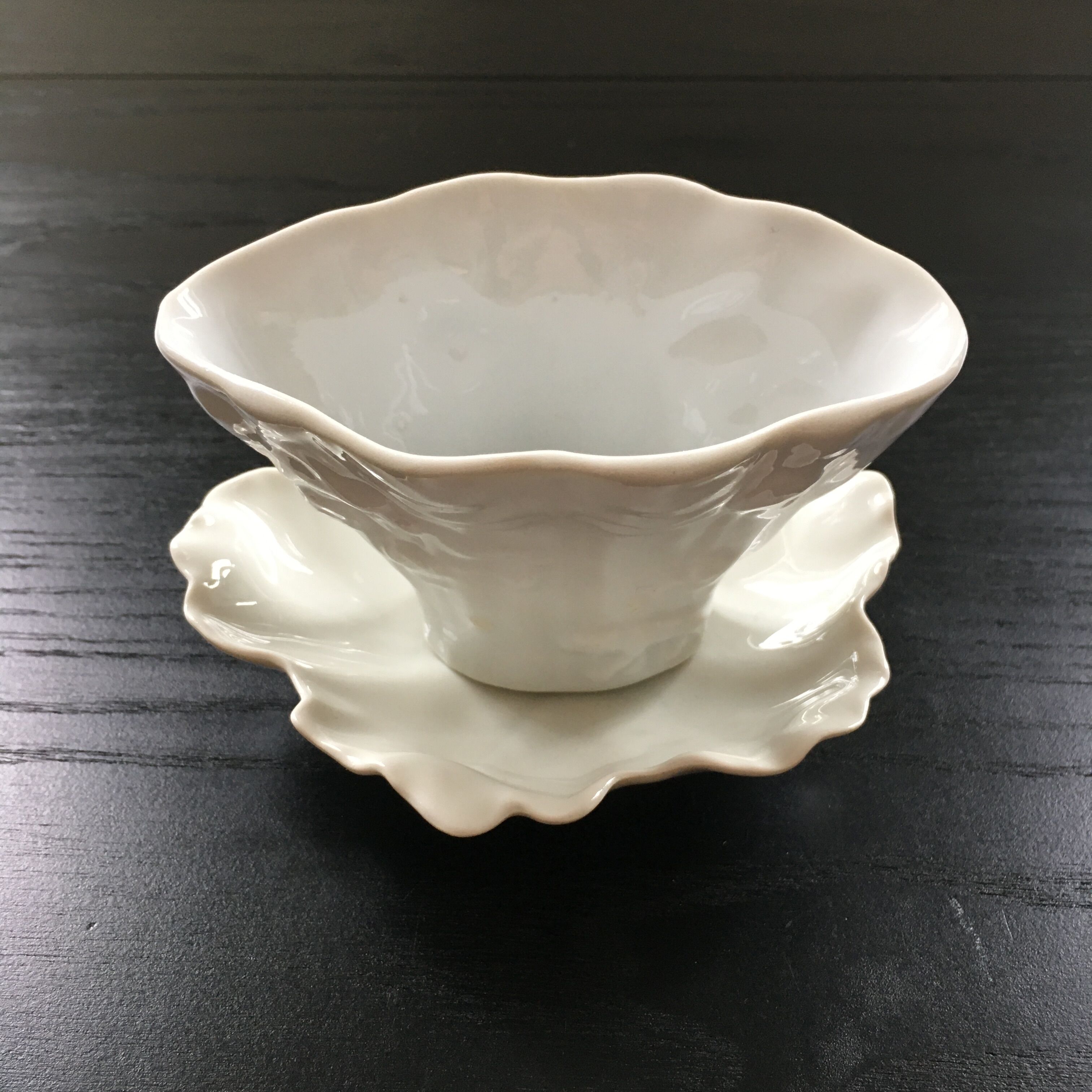 Vase and porcelain cup assembly