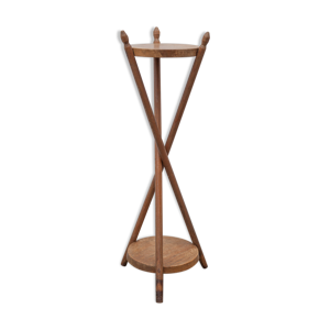 Porte plante bois tripode,