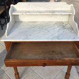 Dressing table with marble top