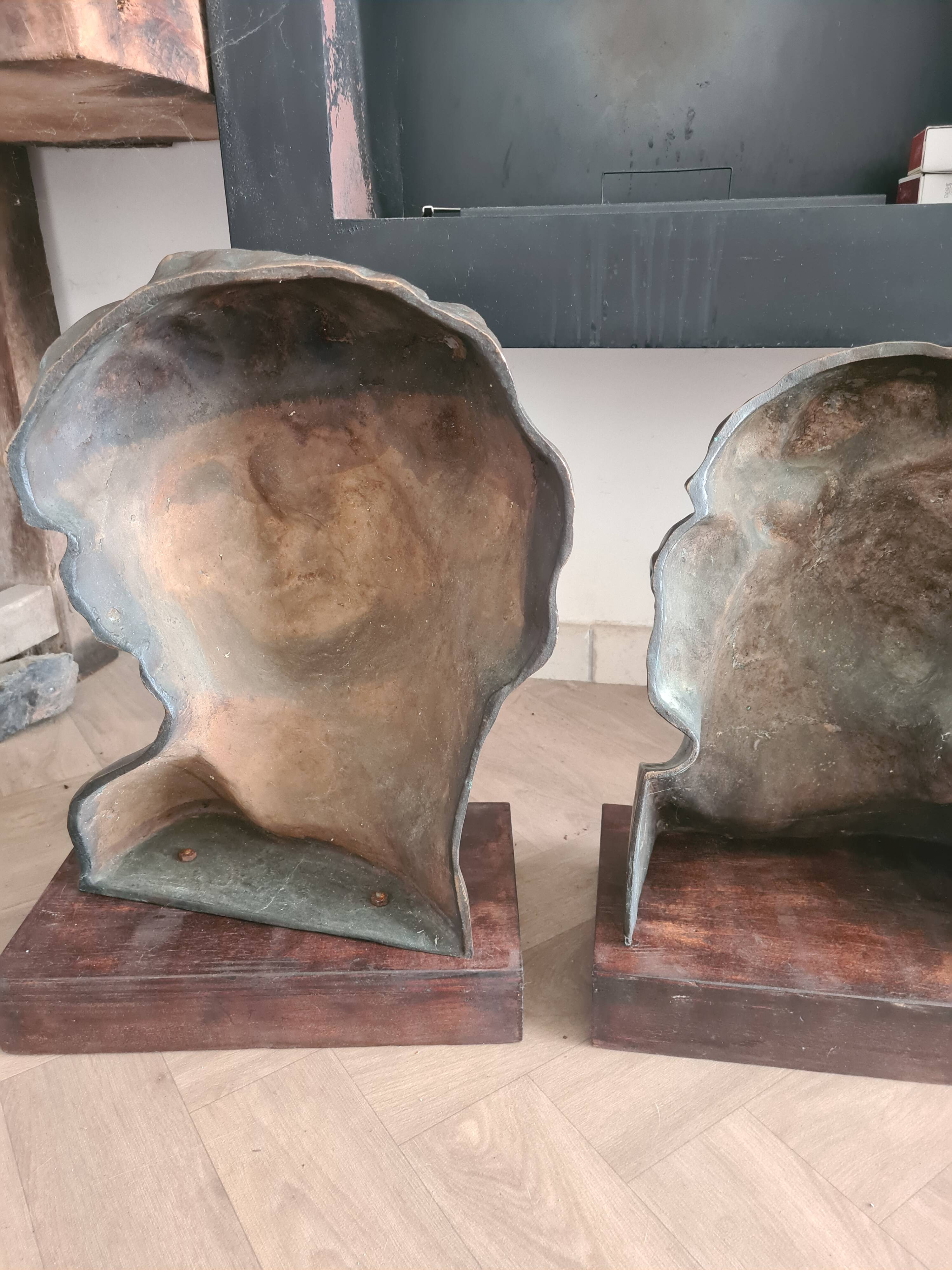 Paire de bronze "les esclaves" de Michel-Ange
