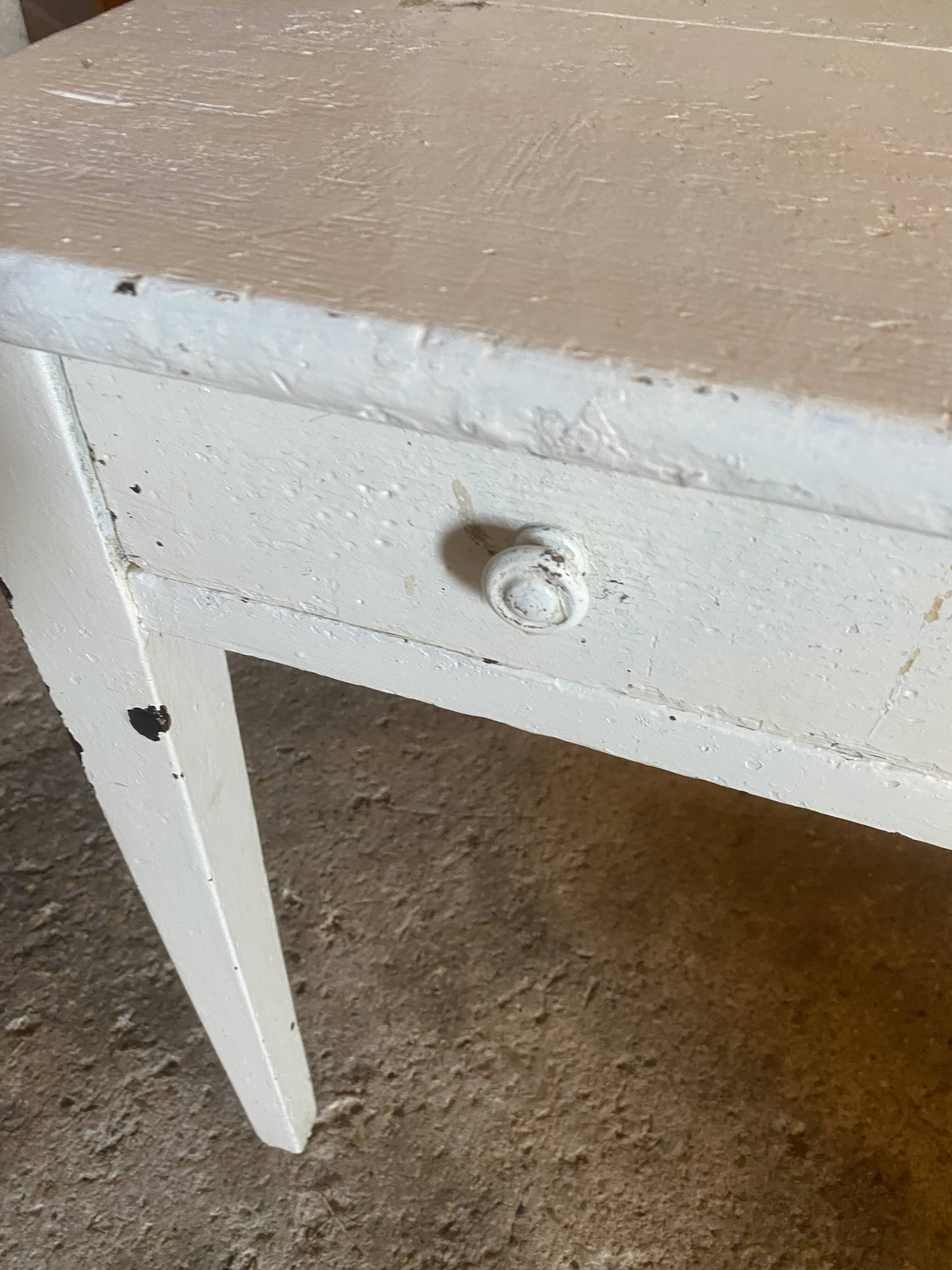 Antique wooden work table