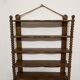 Wooden wall shelf turned late nineteenth century