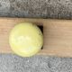 Portemanteau à 5 patères métal laqué jaune et rouge vintage 1960