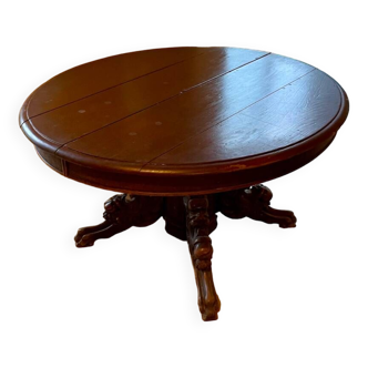 Table ovale pied têtes de griffon