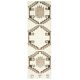 1970s Vintage Turkish Hand-Knotted Wool Cotton Beige Runner Rug 94x316