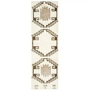 1970s Vintage Turkish Hand-Knotted Wool Cotton Beige Runner Rug 94x316