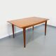 Vintage Scandinavian dining table from 50s 60s teak with extension