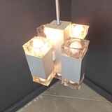 Vintage italian cubic chandelier by Gaetano Sciolari, 1970s