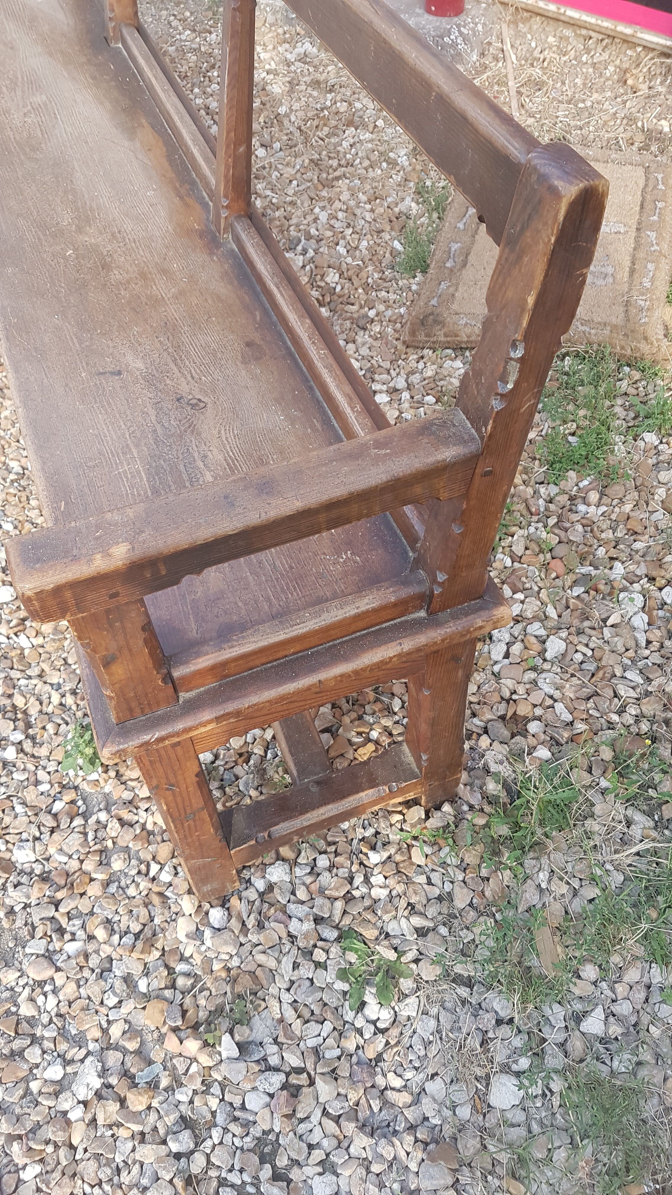 Ancient church bench