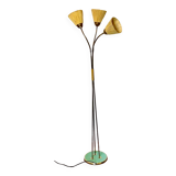 Vintage 1950s floor lamp with 3 flexible lights