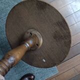 Gueridon, turned wooden side table