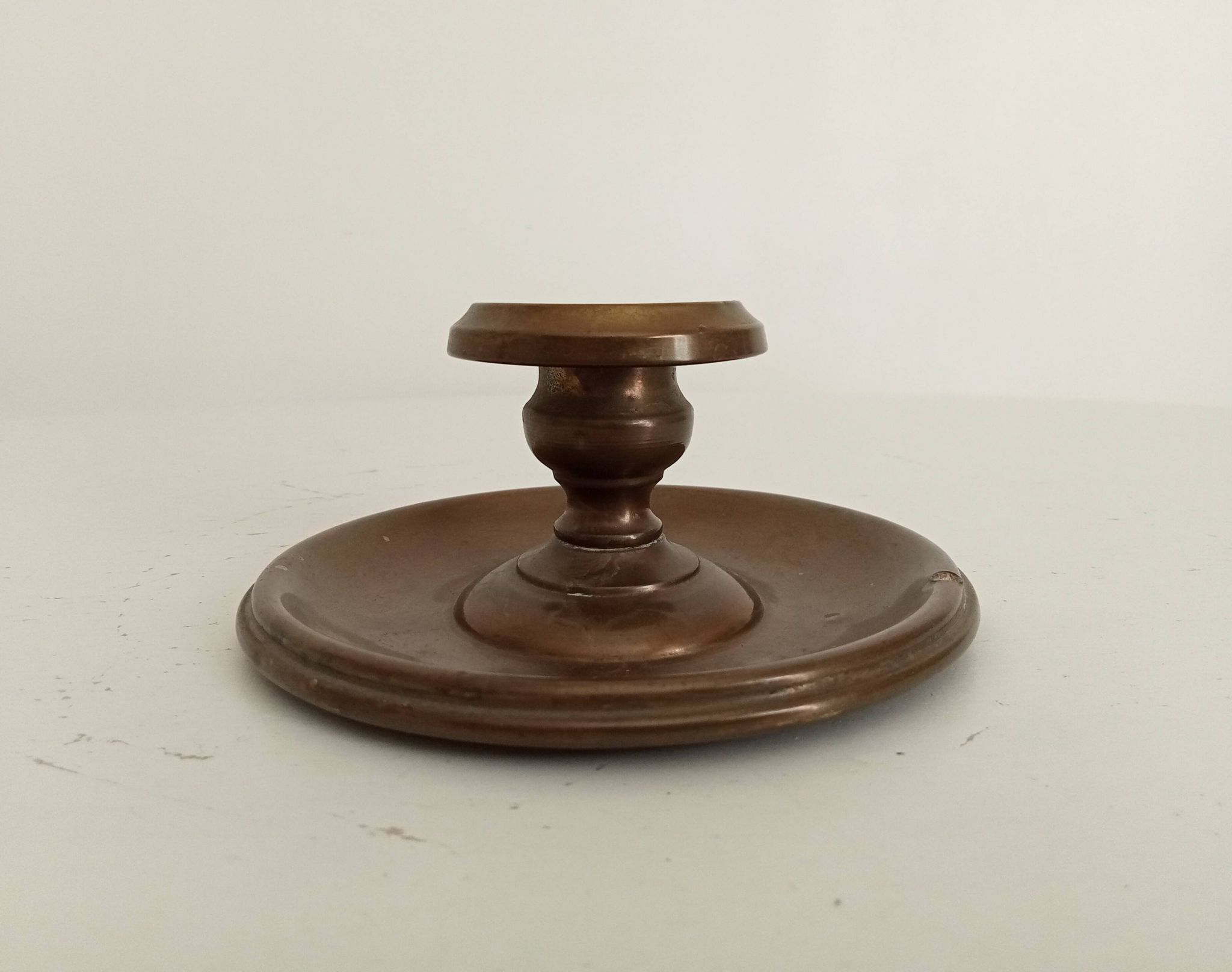 Antique brass candlestick