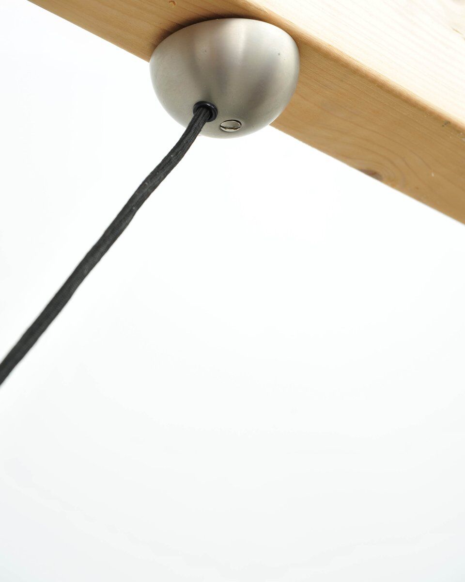 Height-adjustable pendant lamp in nickel-plated brass by Florian Schulz, 1970s