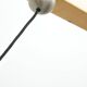 Height-adjustable pendant lamp in nickel-plated brass by Florian Schulz, 1970s