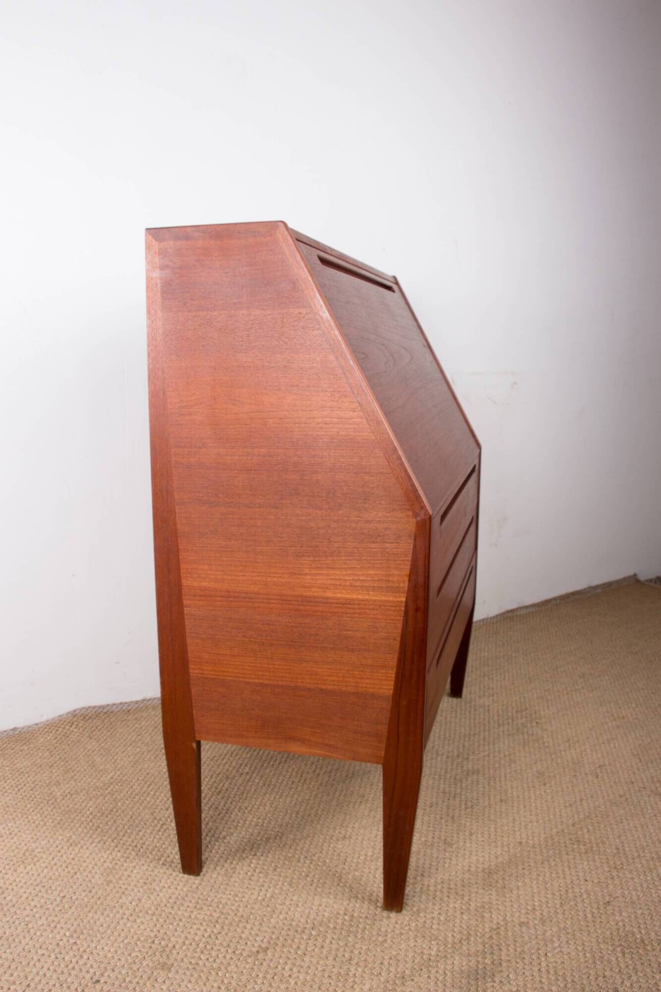 Danish Teak Secretary Desk by Kai Kristiansen for HJN Mobler 1960.