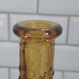 Amber bottle bubbled glass