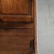 Antique English oak hall bench from the early 19th century with storage space