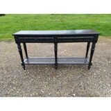 Napoleon III style wooden and cane console