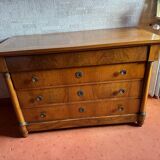 Light-colored empire chest of drawers
