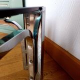 Table basse design métal chromé 1970