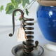 Candlestick cellar rat spiral iron artisanal Bouillot vintage