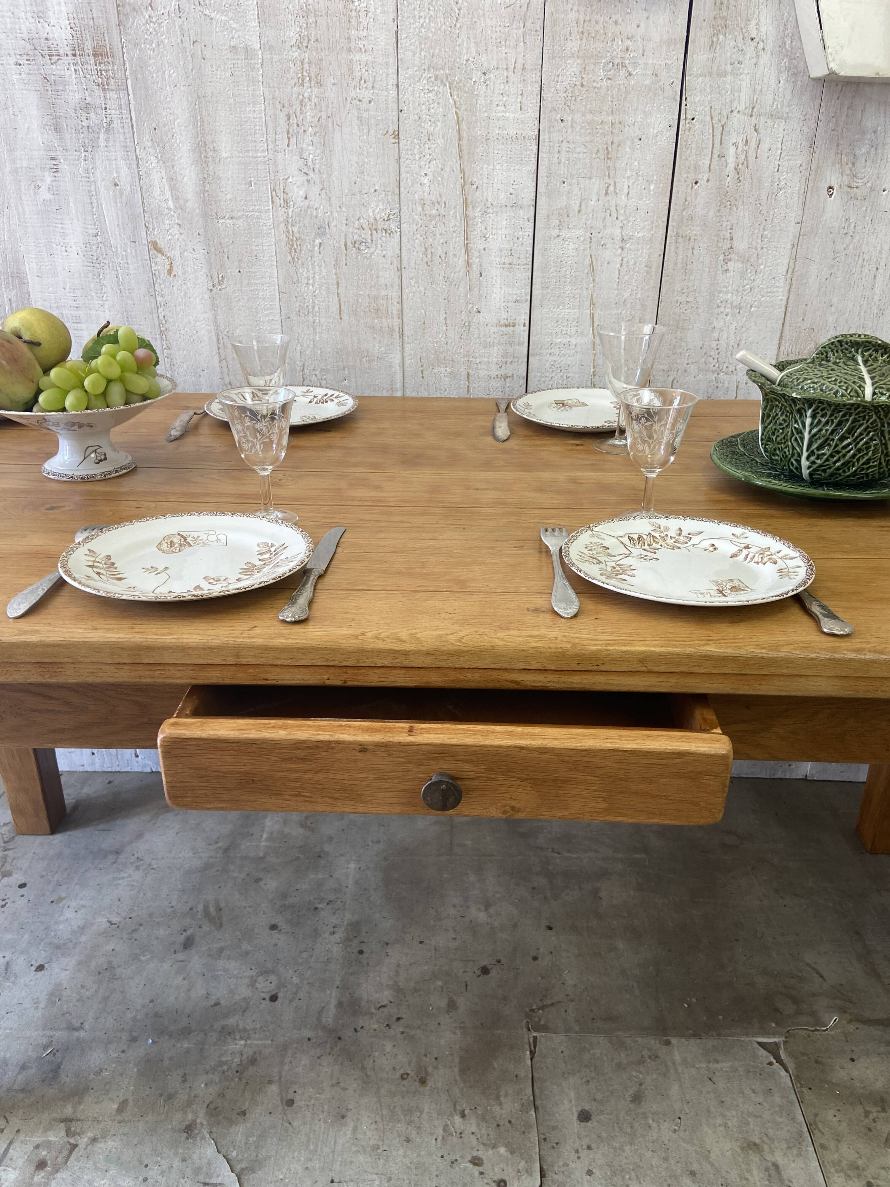 Table de ferme 180/280x80cm