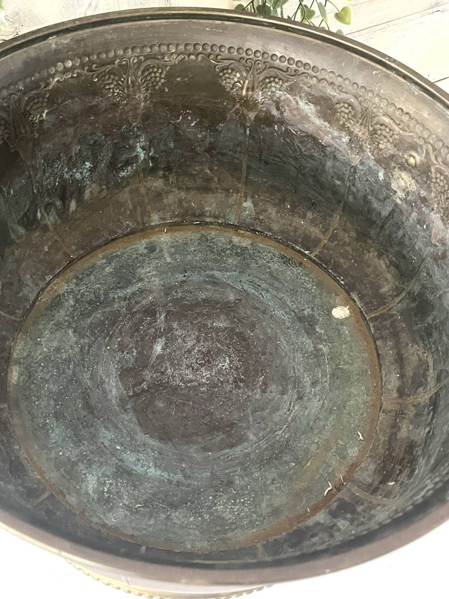 Ice Bucket, French Brass & Copper Champagne Vasque
