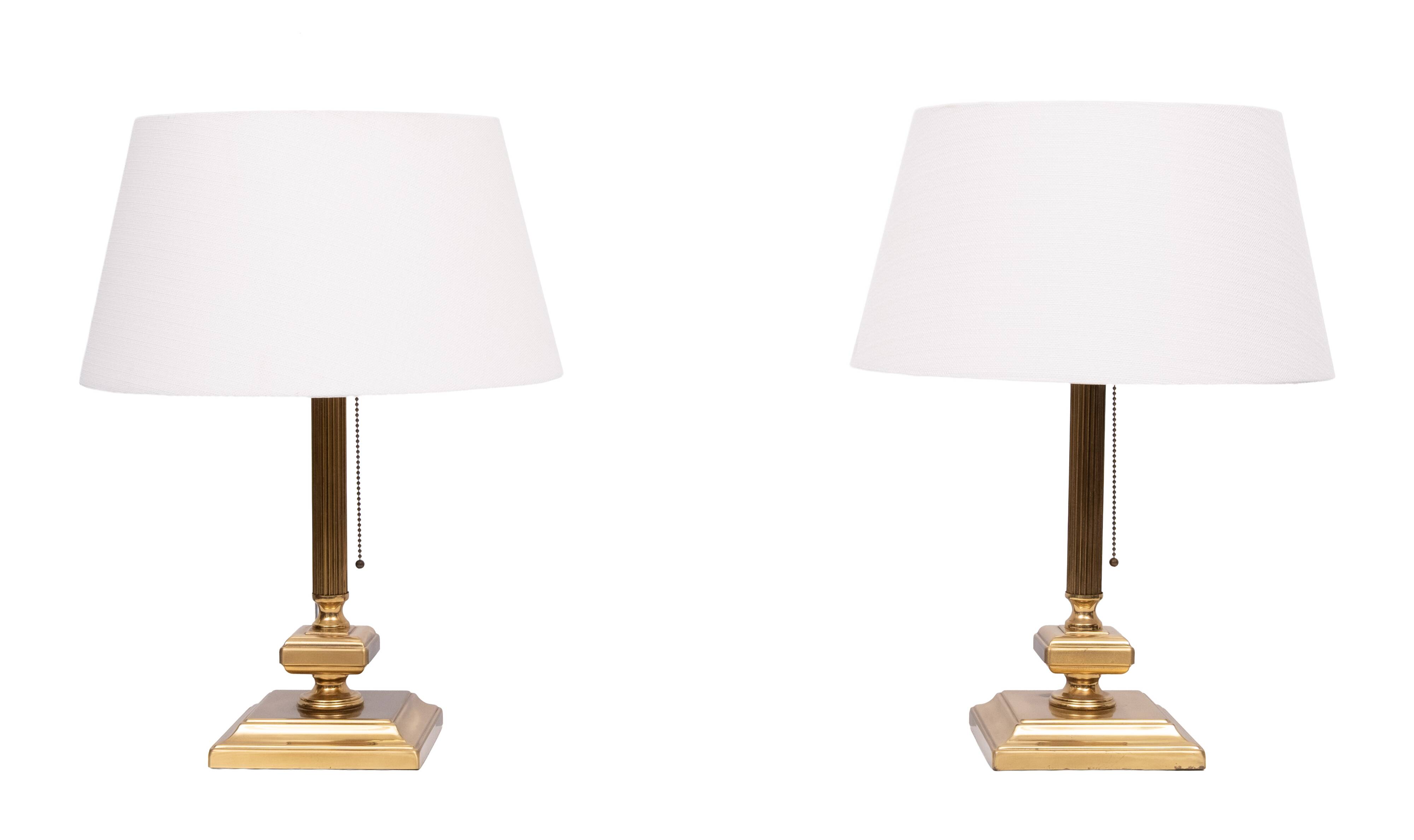 Herda Brass Classic Table lamps 1970s