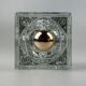 60s 70s Wall Lamp Ice Glass Cube Wall Sconce by Müller & Zimmer Germany