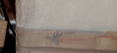 Oil painting on panel Florence View from San Frediano to Cestello early 1900