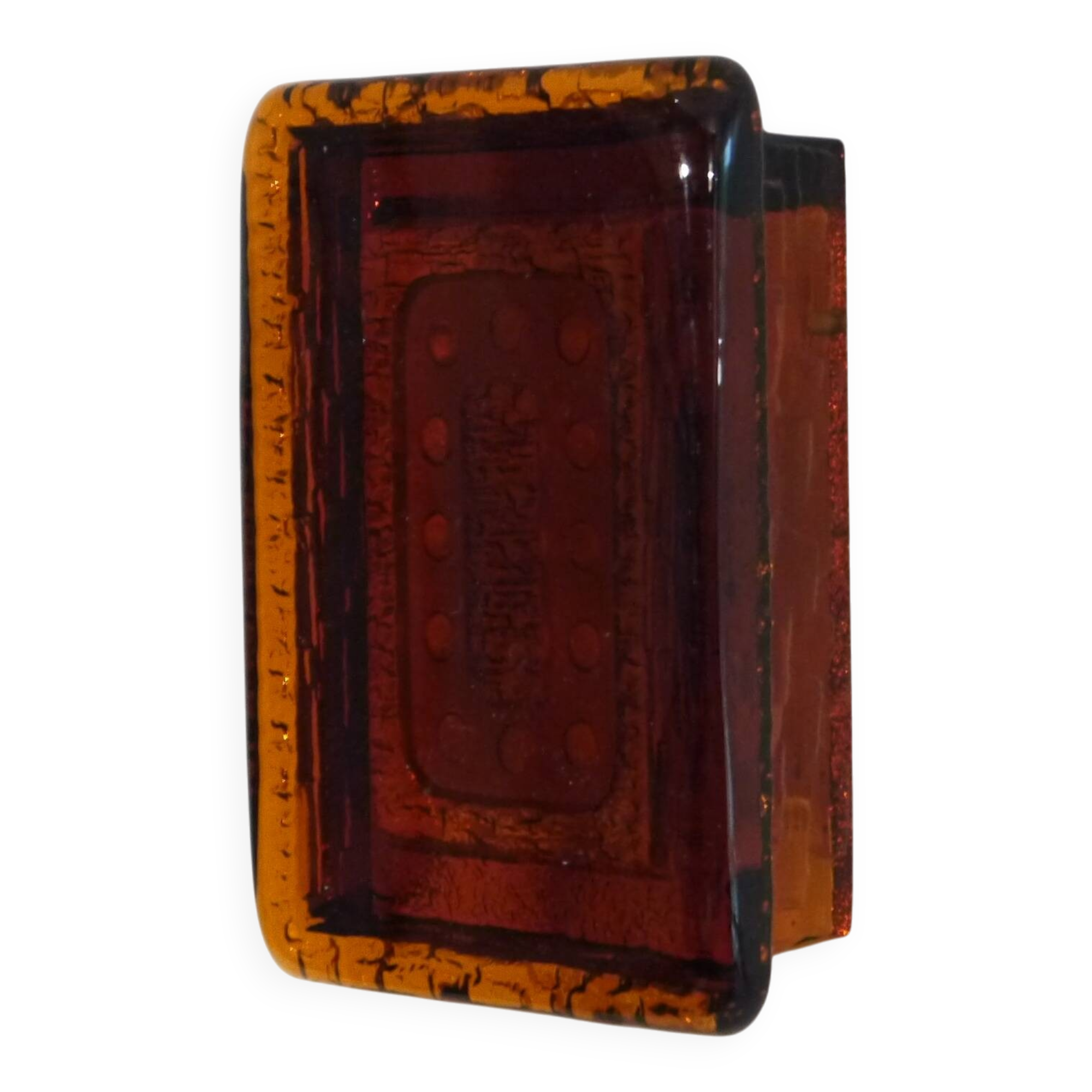 Swedish glass wall light 1970