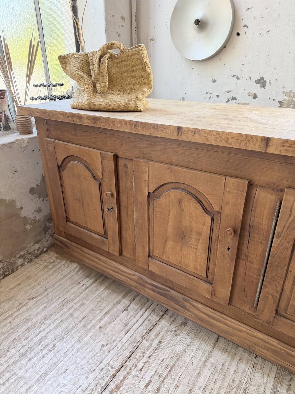 Rustic sideboard XXL 4m solid oak 1950