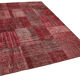 Tapis mixé turc vintage noué à la main 170 cm x 241 cm tapis patchwork rouge