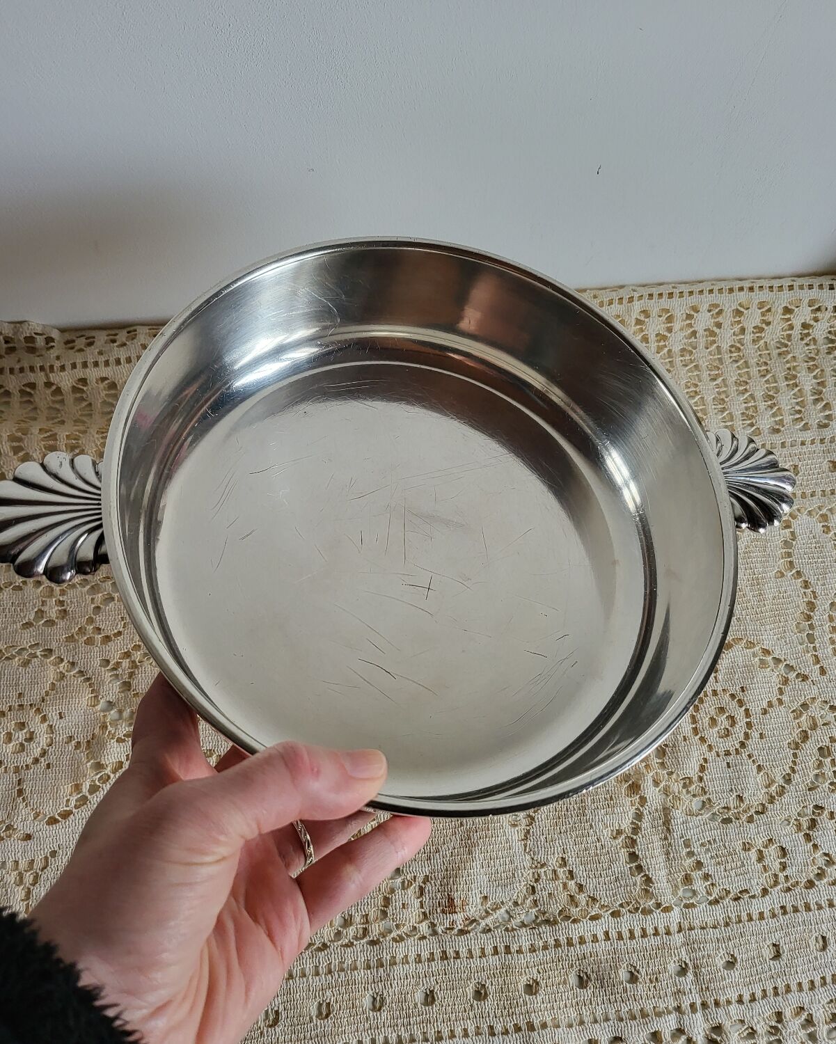 Silver-plated dish Meurgey Paris