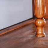 Biedermeier display cabinet, walnut, solid spruce, 1830s, czechia